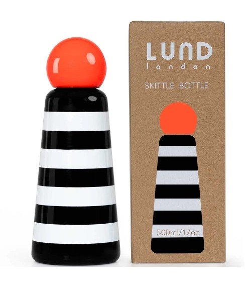 Thermo Flask - Skittle Bottle 500ml - Stripes and Coral Lund London best water bottle