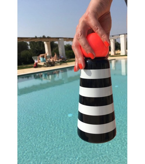 Thermo Flask - Skittle Bottle 500ml - Stripes and Coral Lund London best water bottle