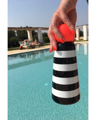 Thermo Flask - Skittle Bottle 500ml - Stripes and Coral Lund London best water bottle