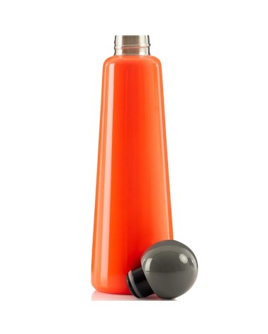 Thermo Trinkflasche - Skittle Bottle 750ml - Koralle Dunkelgrau Lund London trink thermos flaschen wasserflaschen sport kaufen