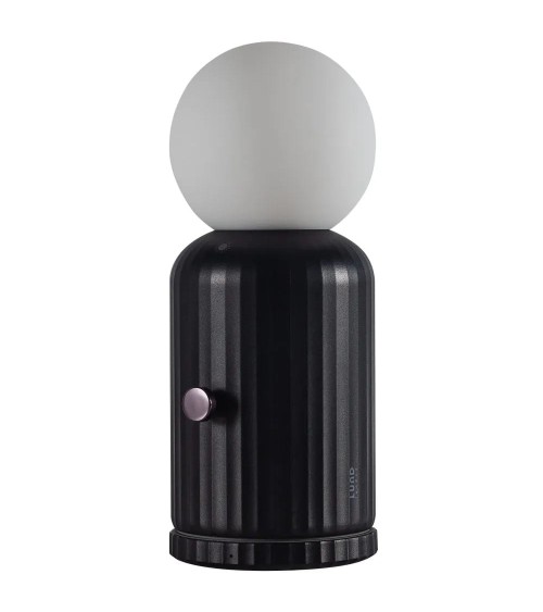 Skittle Lamp - Noir - Lampe de table sans fil Lund London a poser de chevet salon entrée chambre cuisine salle manger enfant ...