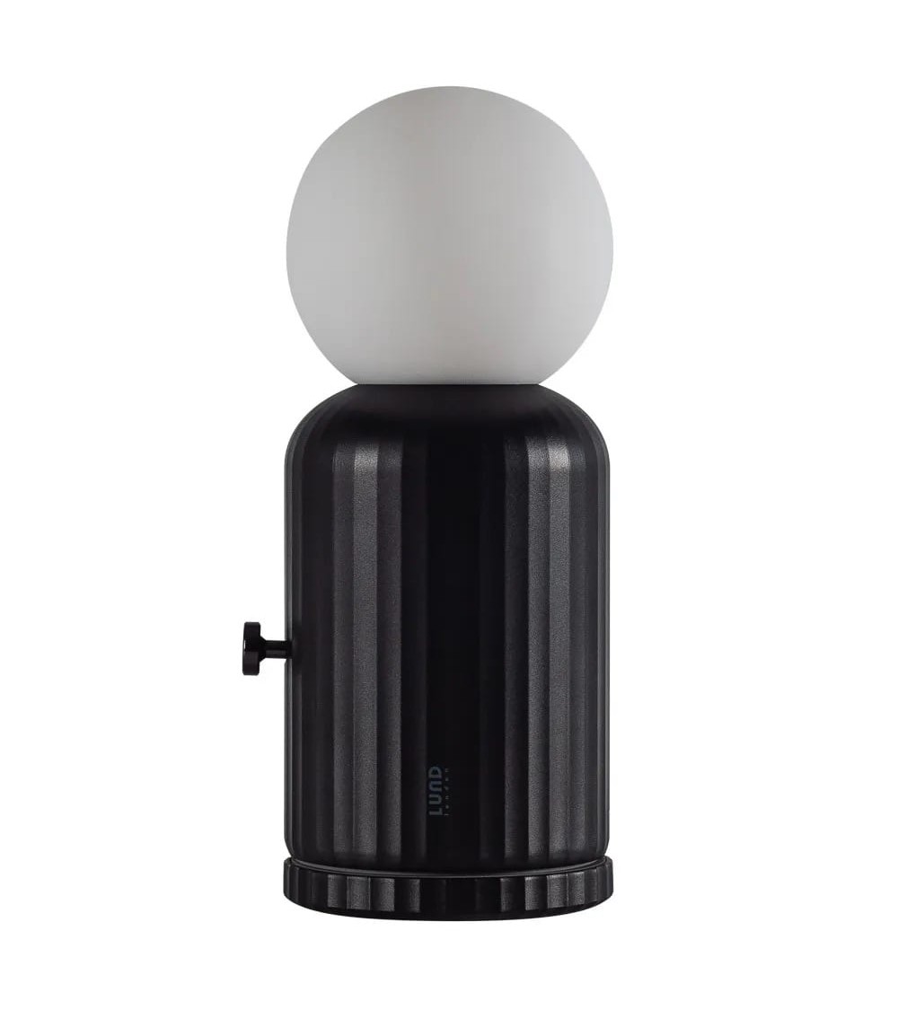 Skittle Lamp - Black - Cordless table lamp Lund London light for living room bedroom kitchen original designer