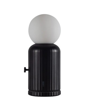 Skittle Lamp - Noir - Lampe de table sans fil Lund London a poser de nuit led moderne originale design suisse