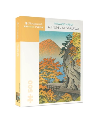 Kawase Hasui - Autumn at Saruiwa - Puzzle 500 pièces Pomegranate Puzzles adulte design art the jigsaw suisse