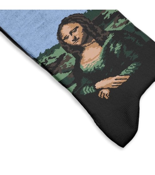 Socken - Mona Lisa von Leonardo da Vinci Curator Socks socke kuschelsocken für damen lustig herren farbige coole socken