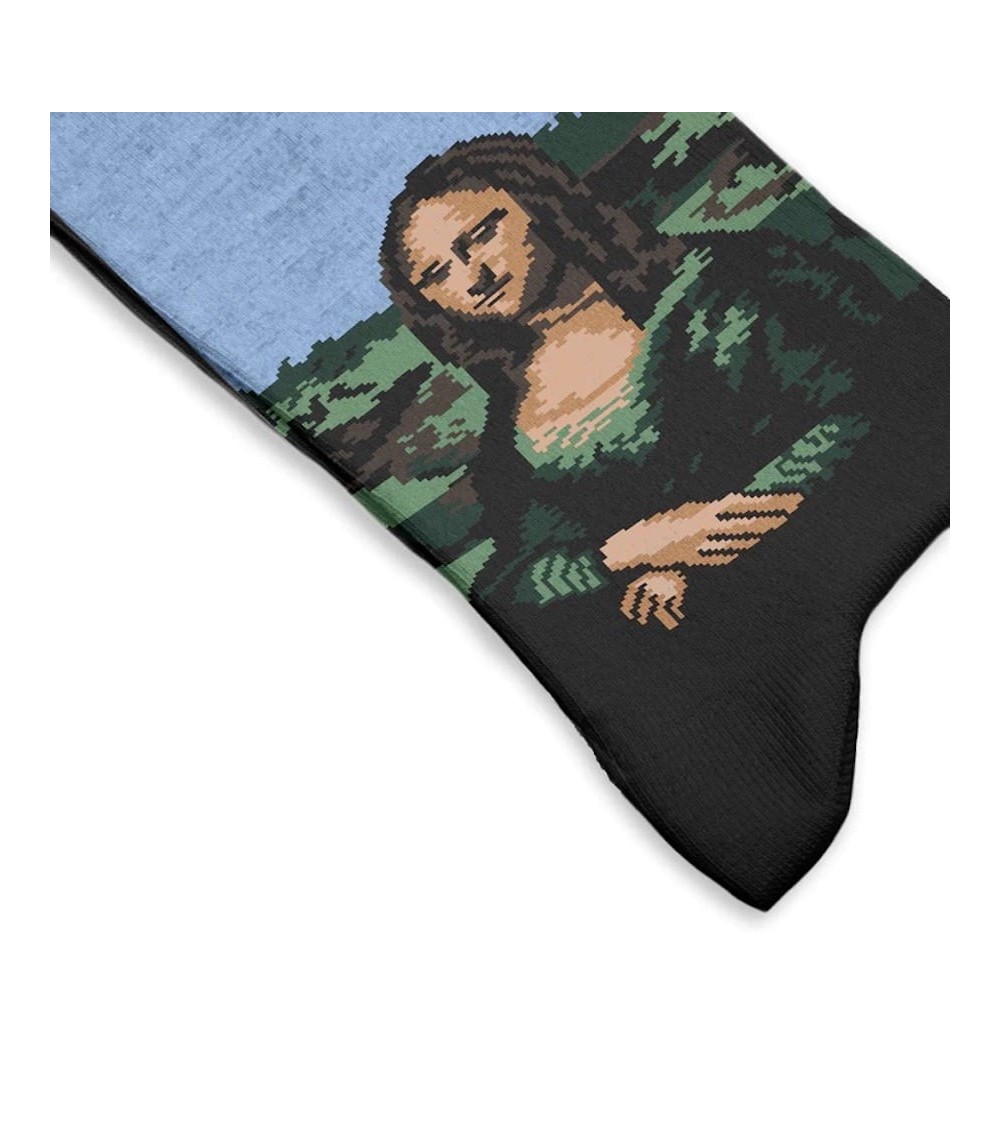 Socks - Mona Lisa by Leonardo da Vinci Curator Socks funny crazy cute cool best pop socks for women men