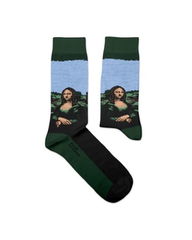 Socks - Mona Lisa by Leonardo da Vinci Curator Socks funny crazy cute cool best pop socks for women men