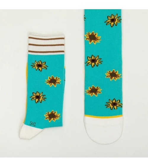 Socks - van Gogh Twelve Sunflowers Curator Socks funny crazy cute cool best pop socks for women men