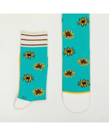 Socks - van Gogh Twelve Sunflowers Curator Socks funny crazy cute cool best pop socks for women men