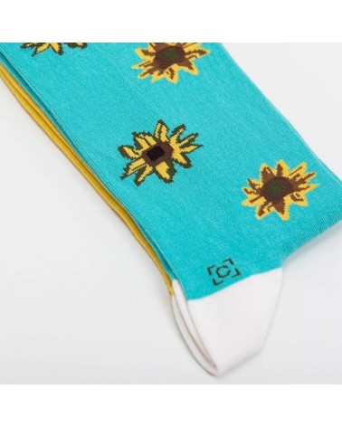 Socks - van Gogh Twelve Sunflowers Curator Socks funny crazy cute cool best pop socks for women men