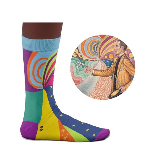 Socken - Portrait de Félix Fénéon Curator Socks socke kuschelsocken für damen lustig herren farbige coole socken