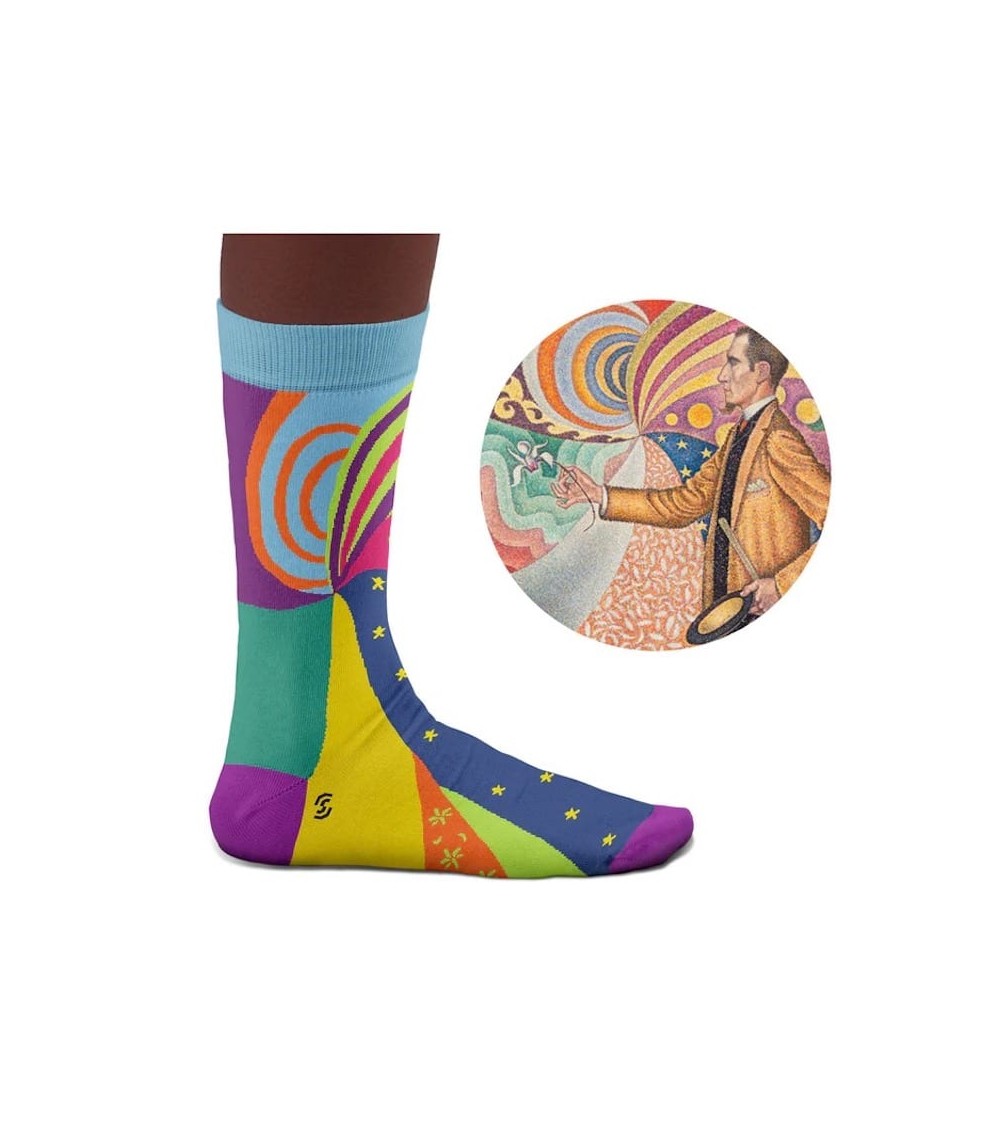 Calzini - Portrait de Félix Fénéon Curator Socks calze da uomo per donna divertenti simpatici particolari