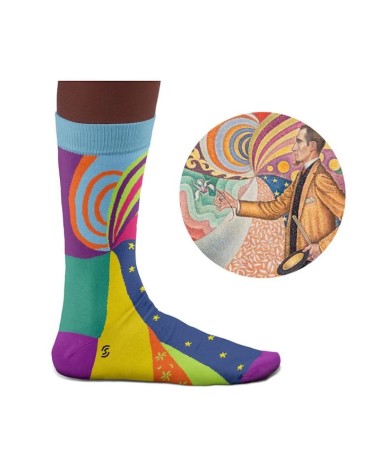 Socks - Portrait de Félix Fénéon Curator Socks funny crazy cute cool best pop socks for women men