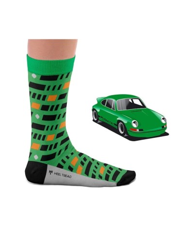 Socken - Porsche 911 Carrera RS 2.7 Heel Tread Socke lustige Damen Herren farbige coole socken mit motiv kaufen