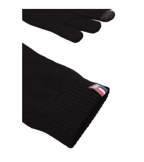 Merino wool Gloves Perinne - Black Maison Bonnefoy original gift idea switzerland