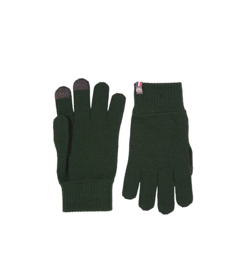 Guanti di lana tattili Perinne - Verde Foresta Maison Bonnefoy idea regalo svizzera