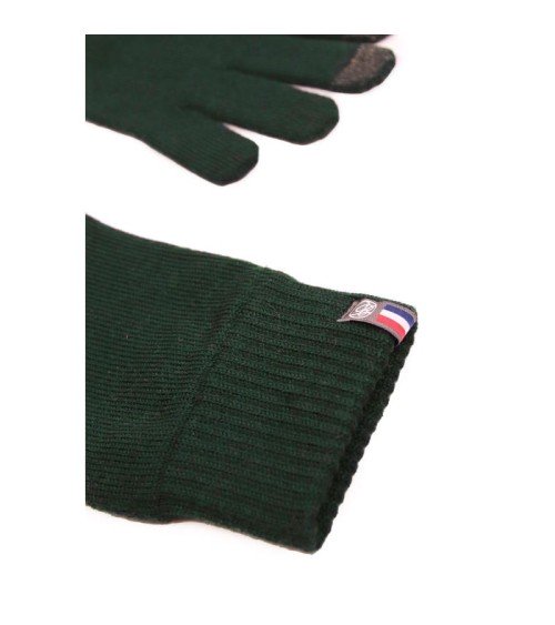 Gants tactiles en laine Perinne - Vert Forêt Maison Bonnefoy idée cadeau original suisse