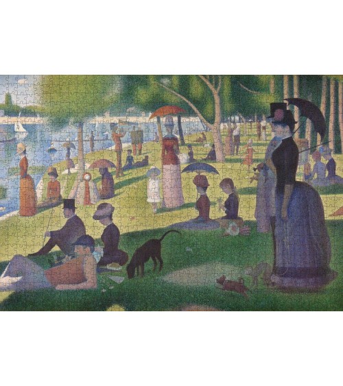 Ein Sonntagnachmittag auf der Insel La Grande Jatte - Puzzle Pomegranate the Jigsaw happy art puzzle spiele der Tages für Erw...