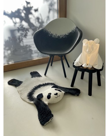 Ping il Panda - Tappeto in lana per bambini Sew Heart Felt tappeti in lana naturale fatti a mano Tappeto animali bambini