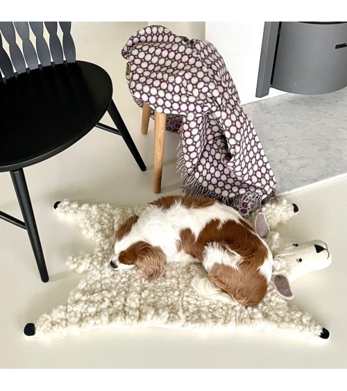 Shirley - Tappeto animale in lana - Pecora Sew Heart Felt tappeti in lana naturale fatti a mano Tappeto animali bambini