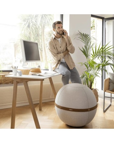Bloon Original Ivoire - Siège ballon Bloon Paris ergonomique swiss ball bureau d'assise