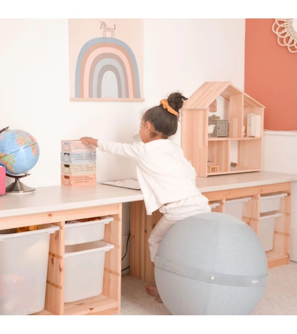 Bloon Kids Pastellblau - Sitzball für Kinder Bloon Paris Büro vluv Sitzbälle gut für rücken kaufen