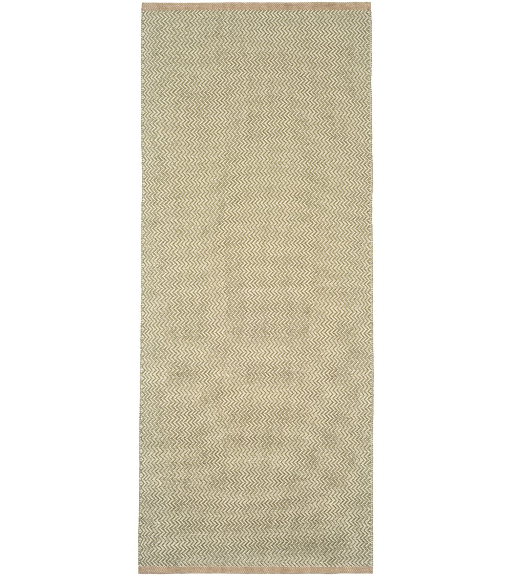 Tapis Vinyle - STRAND Olive Brita Sweden tapis scandinave en vinyle lavable en machine de cuisine exterieur salon couloir