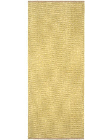 Tapis Vinyle - STRAND Mustard Brita Sweden tapis scandinave en vinyle lavable en machine de cuisine exterieur salon couloir