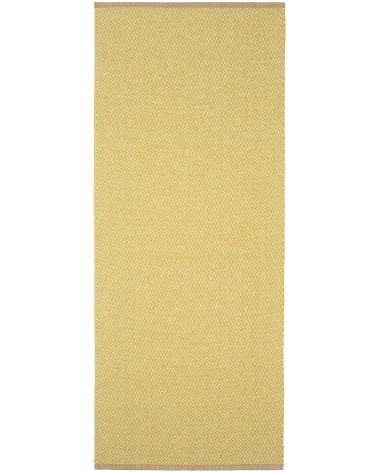 Vinyl Teppich - STRAND Mustard Brita Sweden küchenteppich küchenläufer waschbar waschbarer outdoor teppich Teppichläufer balkon