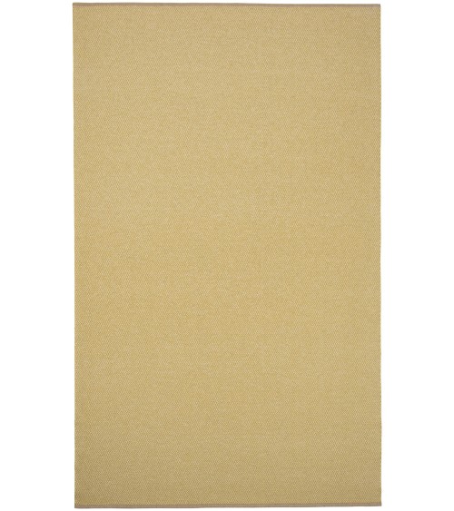 Vinyl Teppich - STRAND Mustard Brita Sweden küchenteppich küchenläufer waschbar waschbarer outdoor teppich Teppichläufer balkon