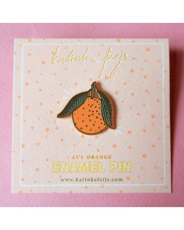 Pin's - Orange Katinka Feijs pins rare métal originaux bijoux suisse
