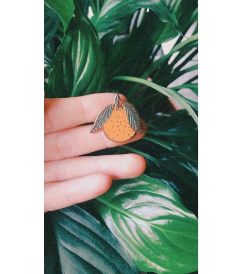 Pin's - Orange Katinka Feijs pins rare métal originaux bijoux suisse