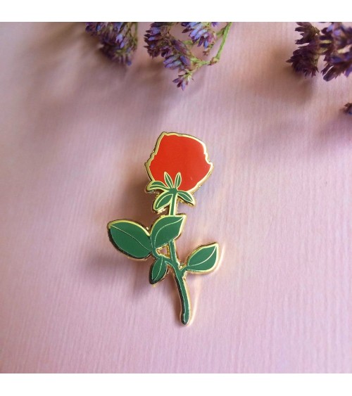 Enamel Pin - Red Rose Katinka Feijs broches and pins hat pin badges collectible