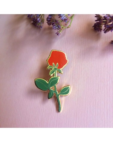 Pin Anstecker - Rote Rose Katinka Feijs Anstecknadel Ansteckpins pins anstecknadeln kaufen