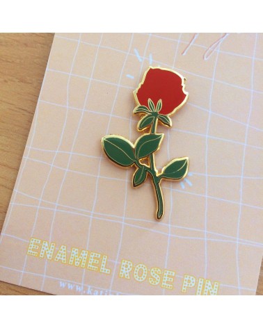 Pin Anstecker - Rote Rose Katinka Feijs Anstecknadel Ansteckpins pins anstecknadeln kaufen