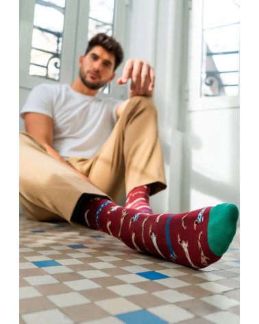 Socks - BePets - Dachshund - Garnet Besocks funny crazy cute cool best pop socks for women men