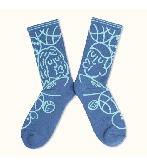 Sport-Socken - Ivan Peev Label Chaussette lustige socken adventskalender Damen Herren farbige coole socken mit motiv kaufen