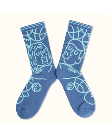 Sport-Socken - Ivan Peev Label Chaussette lustige socken adventskalender Damen Herren farbige coole socken mit motiv kaufen