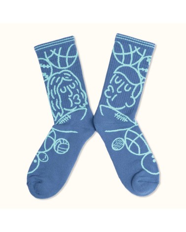 Calzini sportivi - Ivan Peev Label Chaussette calze da uomo per donna divertenti simpatici particolari