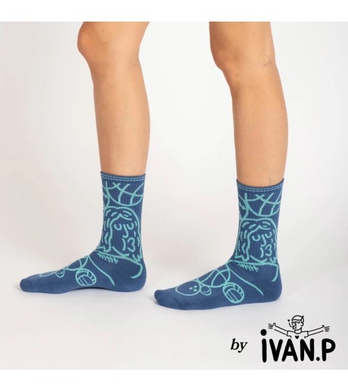 Sports Socks - Ivan Peev Label Chaussette funny crazy cute cool best pop socks for women men