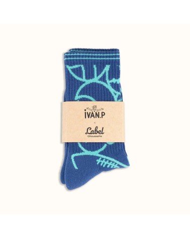 Sport-Socken - Ivan Peev Label Chaussette socke kuschelsocken für damen lustig herren farbige coole socken