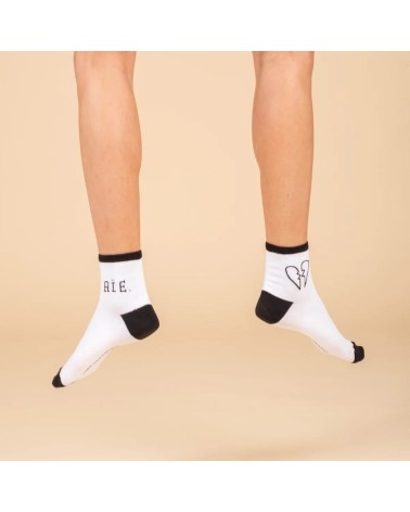 Aïe - Sneaker Socken Label Chaussette Socke lustige Damen Herren farbige coole socken mit motiv kaufen