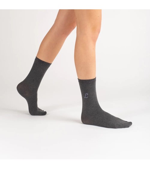 Calzini - Riciclato - Grigio antracite Label Chaussette calze da uomo per donna divertenti simpatici particolari