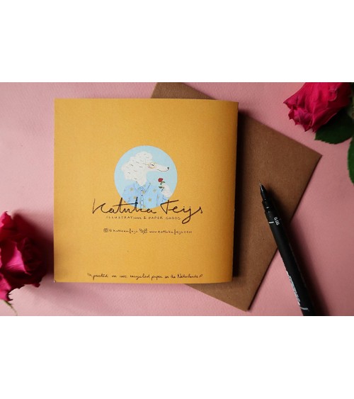 Greeting Card - Miss You Katinka Feijs happy birthday wishes for a good friend congratulations cards