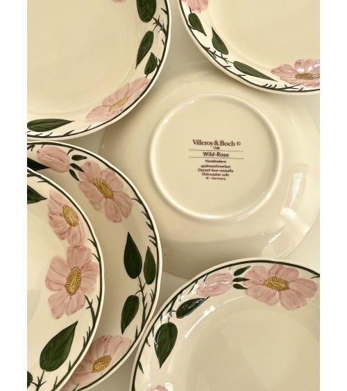6 Soup Plates - Wild-Rose - Villeroy & Boch Vintage by Kitatori Kitatori.ch - Art and Design Concept Store design switzerland...