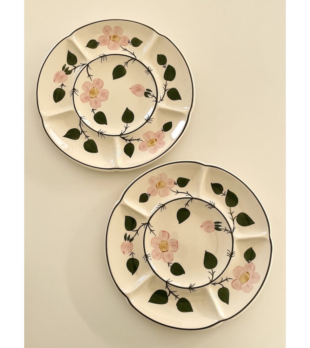 2 Fondue Plates - Wild-Rose - Villeroy & Boch Vintage by Kitatori Kitatori.ch - Art and Design Concept Store design switzerla...