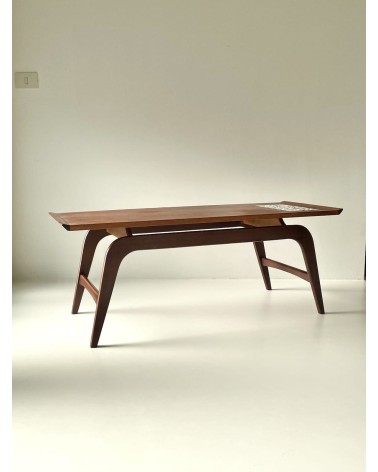 Scandinavian vintage wood coffee table - 1960's Vintage by Kitatori Vintage design switzerland original