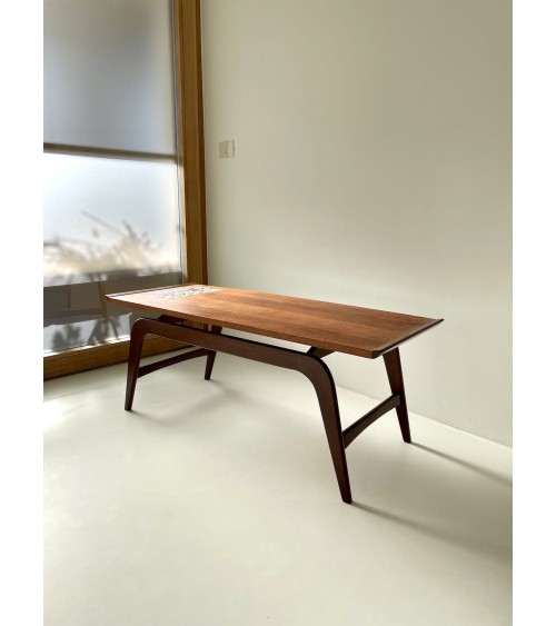 Scandinavian vintage wood coffee table - 1960's Vintage by Kitatori Vintage design switzerland original
