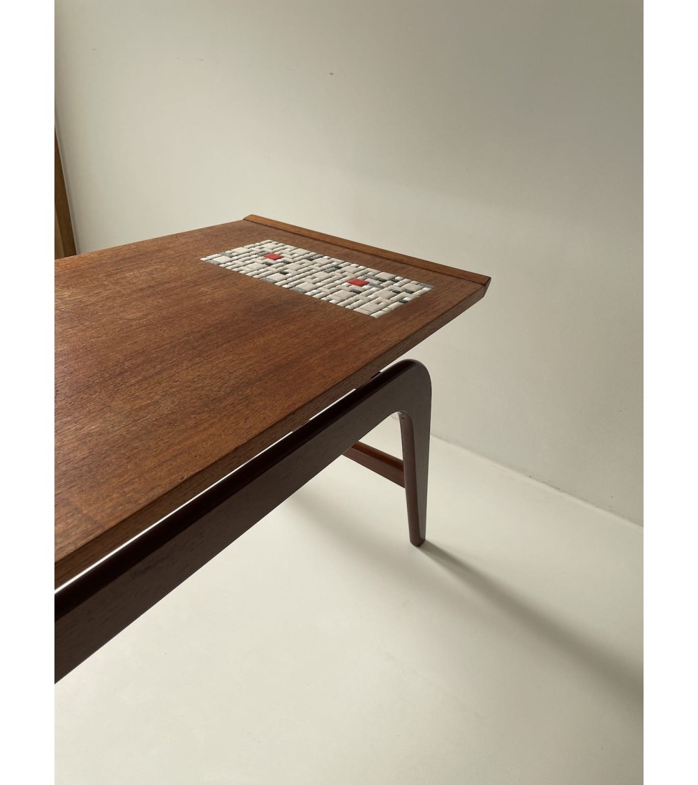 Scandinavian vintage wood coffee table - 1960's Vintage by Kitatori Vintage design switzerland original