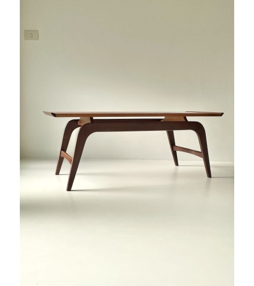 Scandinavian vintage wood coffee table - 1960's Vintage by Kitatori Vintage design switzerland original